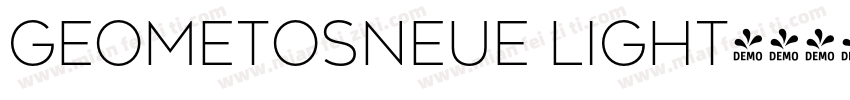 GeometosNeue Light字体转换